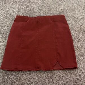 Jolt Women's Mini Skirt in Deep Red